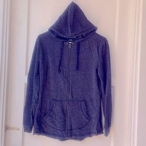 NWOT Hanes cotton knit hoodie in blue.  Women’s size S.